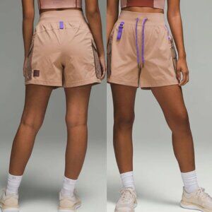 Lululemon Multi-Pocket Cargo High-Rise Hiking Short 5" Pink Clay Size 8